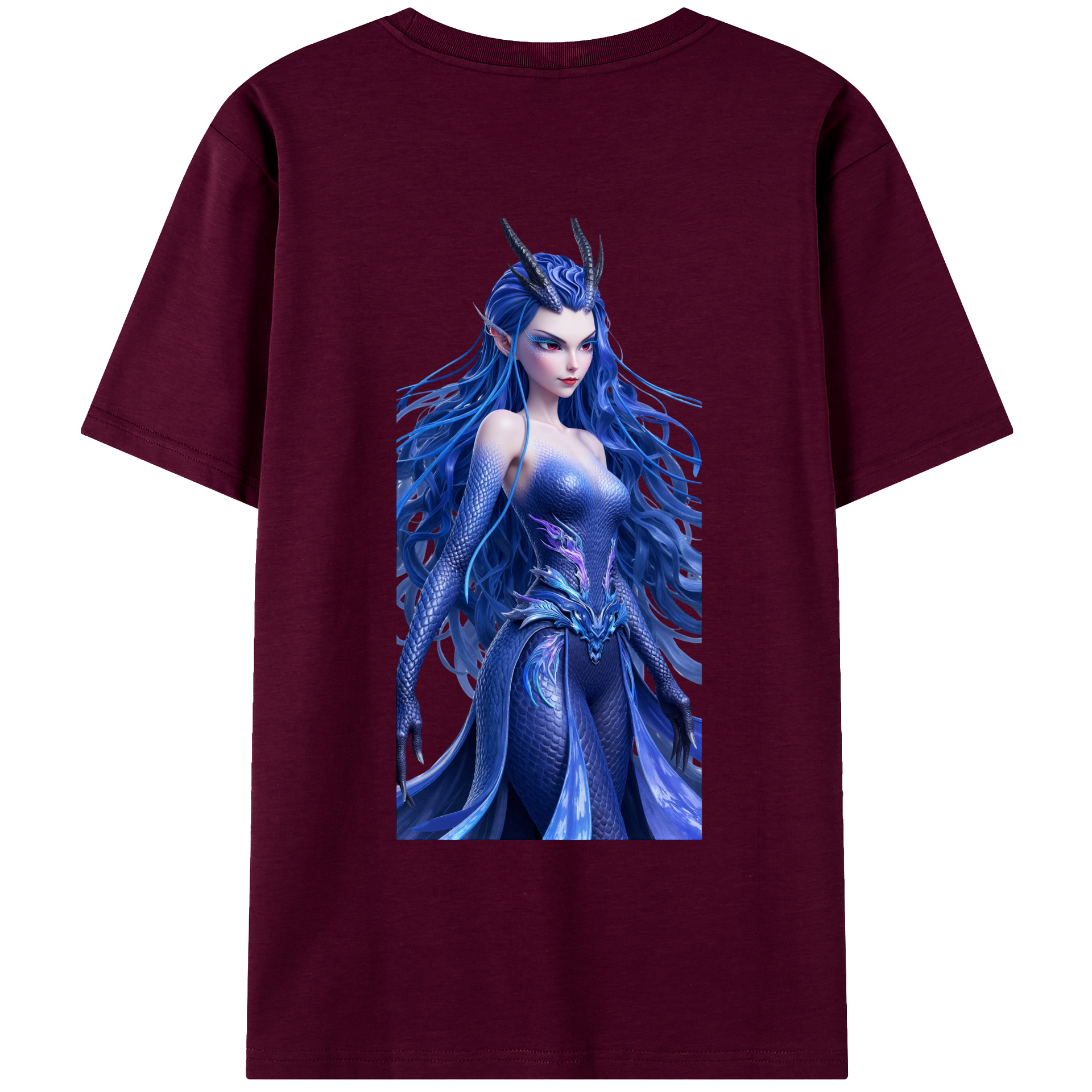 （画像用） Ne Zha 2 ナタ 魔童の大暴れ レディース半袖Tシャツ(バックプリント)